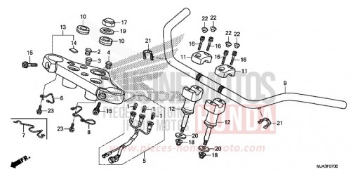 HANDLE PIPE (VT750C/CA/CS) VT750CSD de 2013